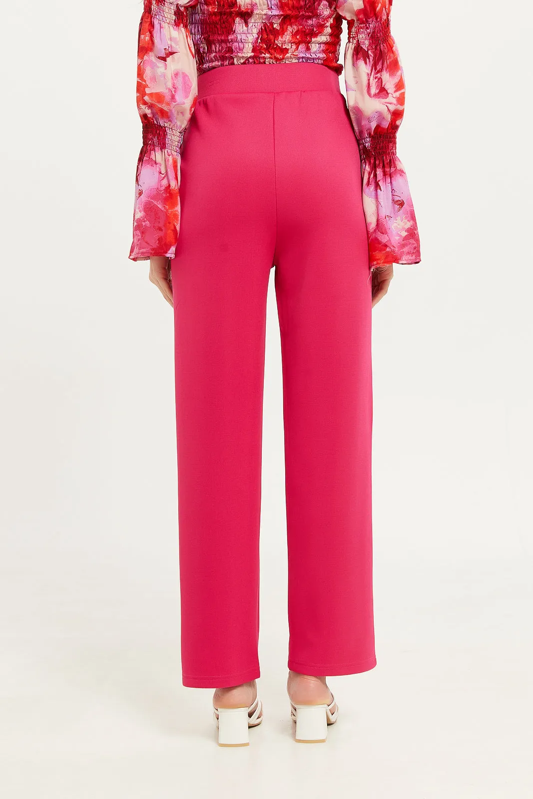 Women Fuchsia Pants