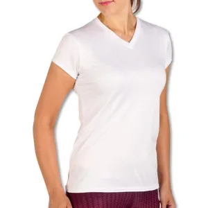 Women's Microfiber Short Sleeve V-Neck