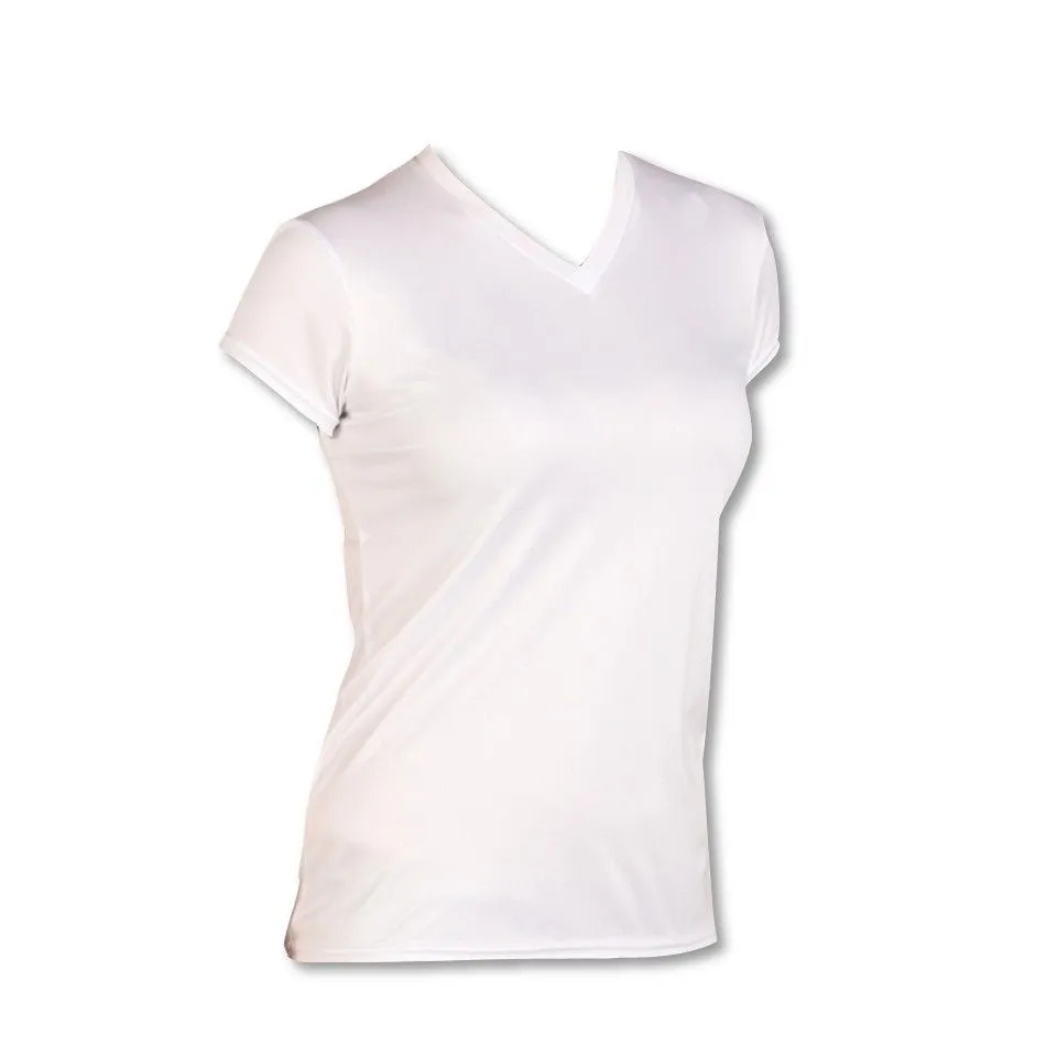 Women's Microfiber Short Sleeve V-Neck