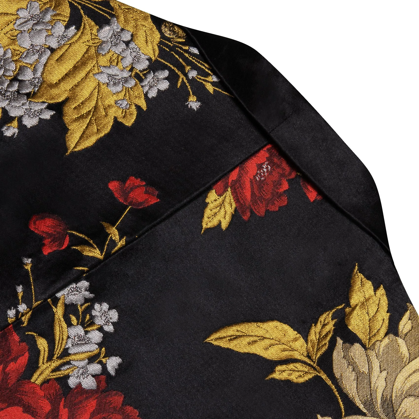 Yellow Red Black Floral Men's Suit for Party
