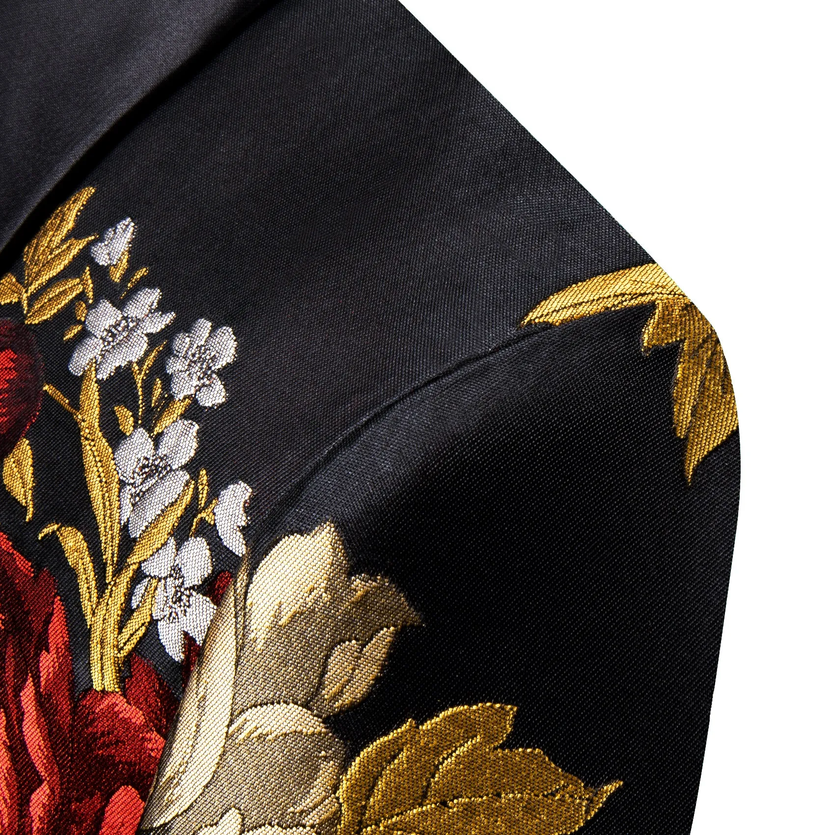 Yellow Red Black Floral Men's Suit for Party