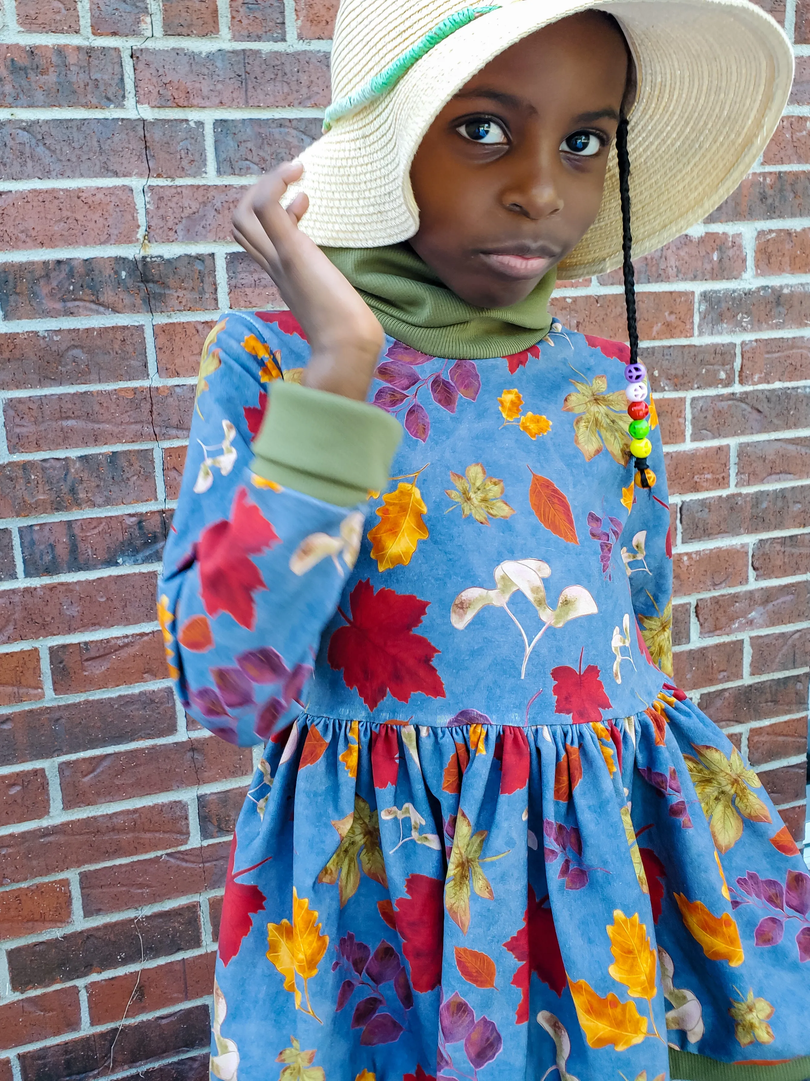 Youth Augusta Peplum Top and Dress Digital Sewing Pattern Sizes NB-16Y