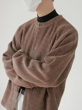 Zhou Corduroy Buttoned Sweater